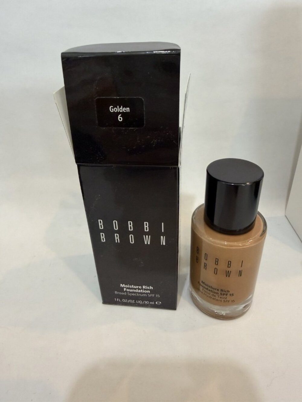 Bobbi Brown Moisture Rich Foundation 1fl Oz #6 Golden New With Box